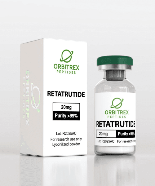 Retatrutide 20mg product from Orbitrex Peptides