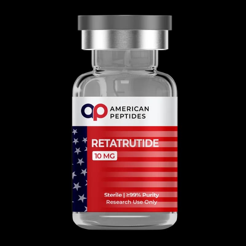 American Peptides Retatrutide 10 mg research vial