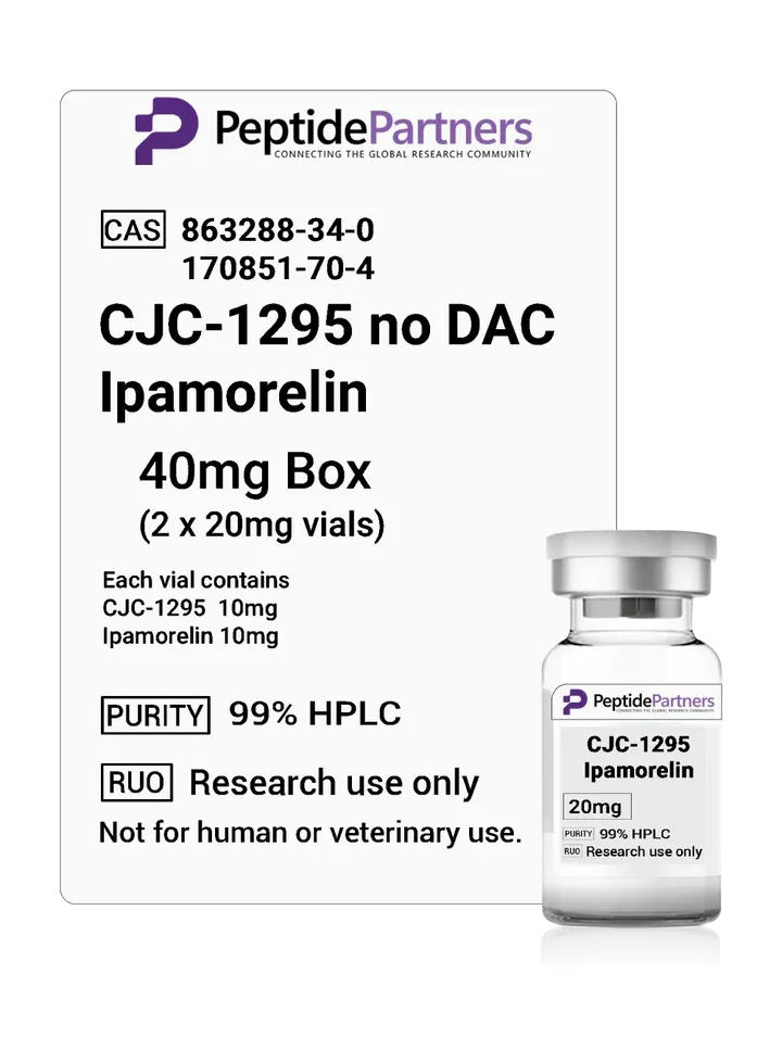 Peptide Partners CJC-1295 no DAC plus Ipamorelin vial