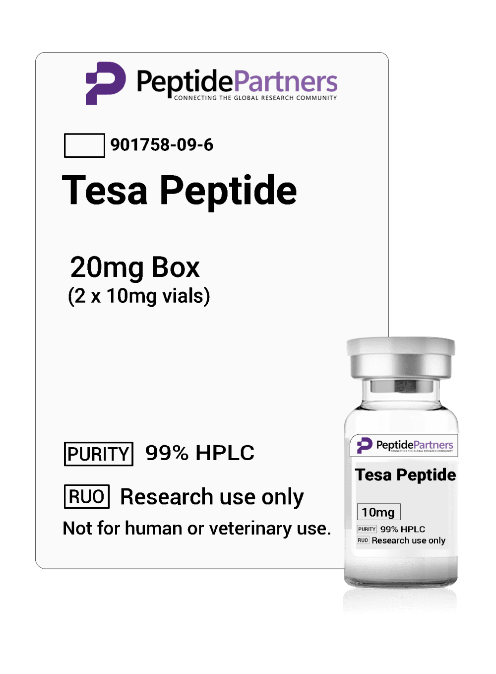 Peptide Partners tesamorelin vial