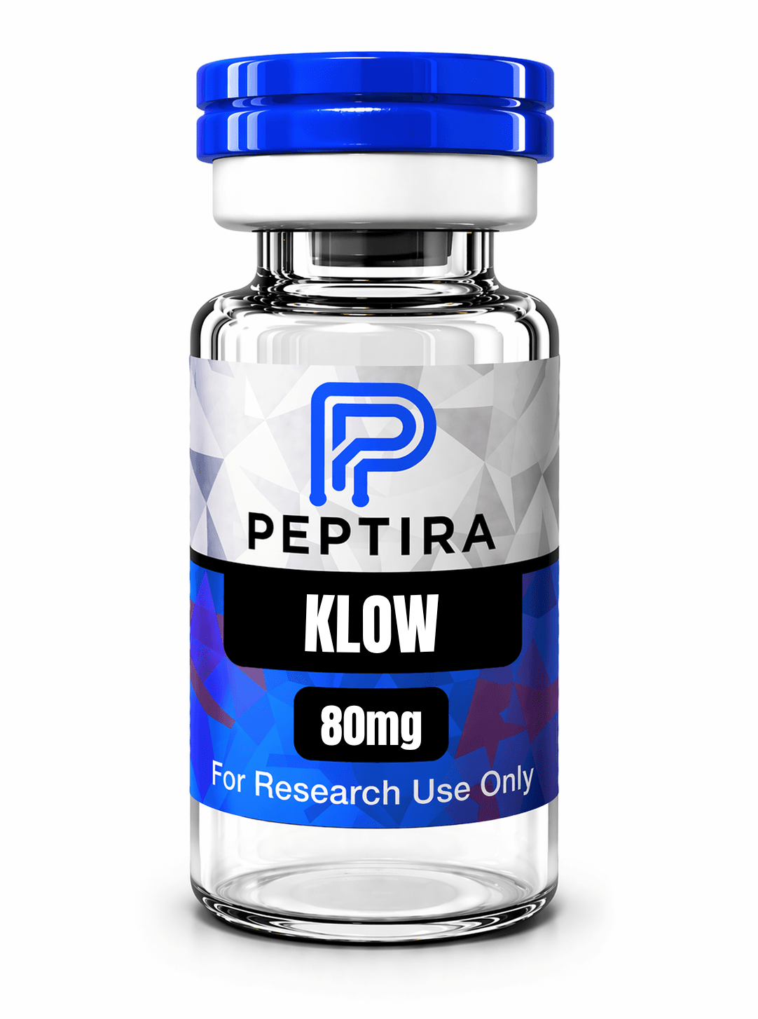 Peptira KLOW 80 mg research blend product vial